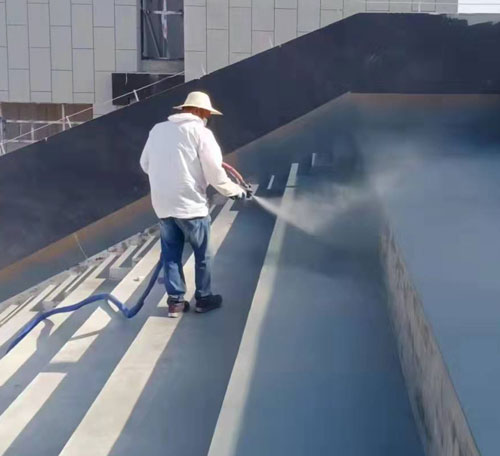 體育看臺(tái)聚脲防水涂料 高壓噴涂機(jī)(圖2) 體育看臺(tái)聚脲防水涂料施工案例